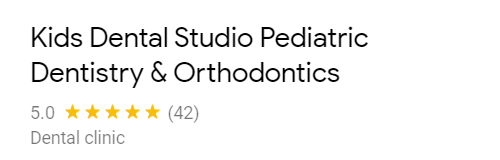 Kids Dental Studio Pediatric Dentistry and Orthodontics Google Reviews Screenshot