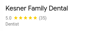 Kesner Family Dental Google Reviews Screenshot