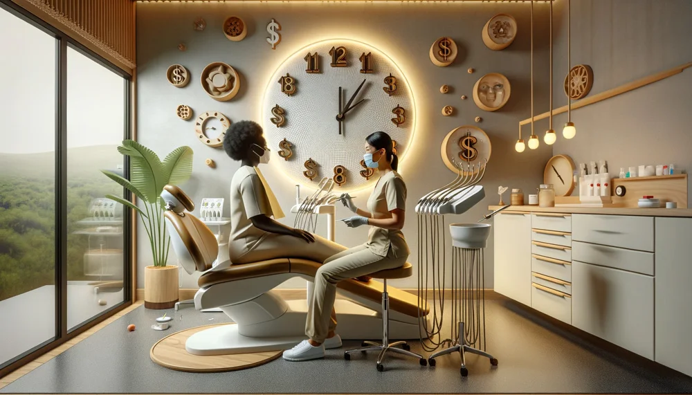 Dental Hygienist Talking To Patient