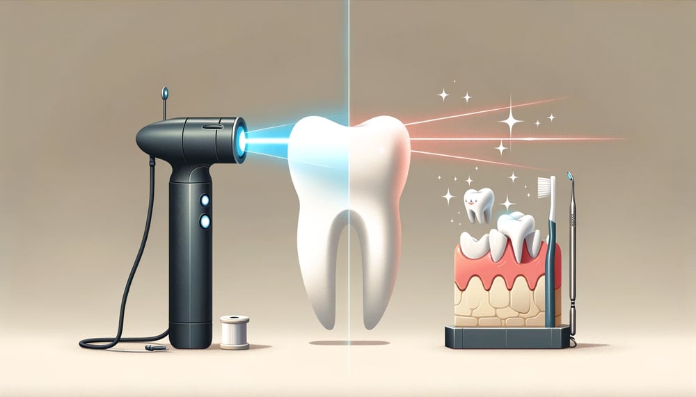 Laser Teeth Cleaning Versus Traditional Methods