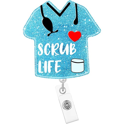 Arakulago Scrub Life Nurse Badge Reel