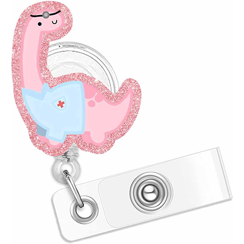 Decorative Dinosaur Pediatric Badge Reel