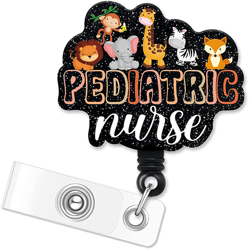 ERHACHAIJIA Pediatric Nurse Alligator Clip Badge Reel