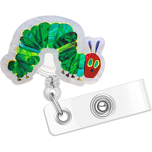 Friendly Caterpillar Retractable Badge Reel