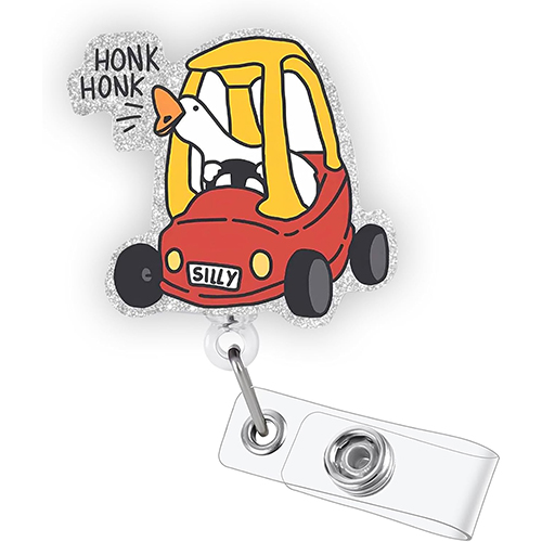 Funny Honk Honk Goose Pediatric Badge Reel