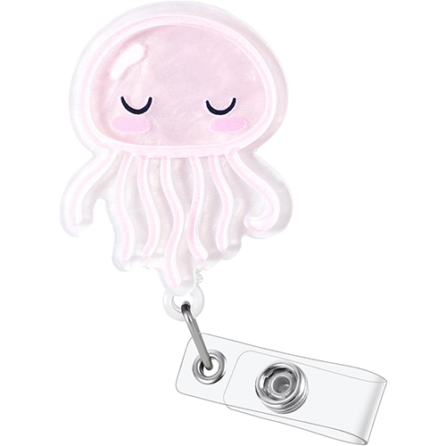 Jellyfish Pediatric Retractable Badge Reel