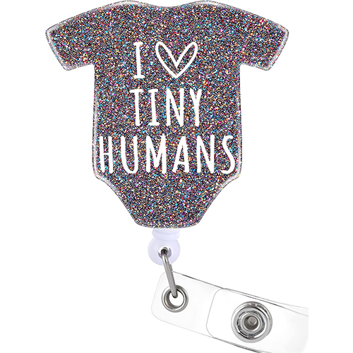 Plifal Labor I Love Tiny Humans Badge Reel