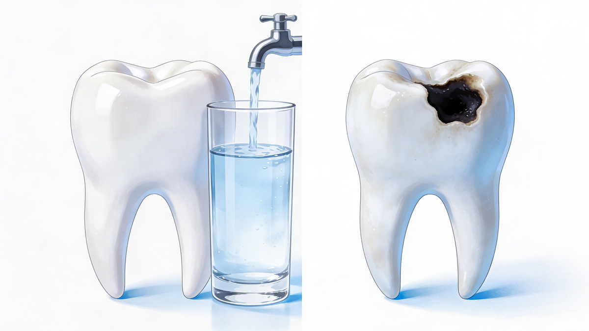 Fluoride Ban and Kids' Cavities