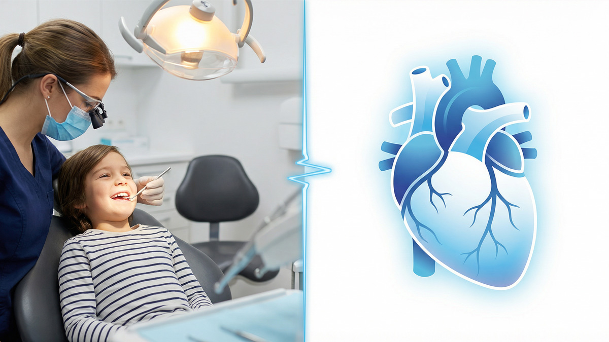 Child at dental checkup connected to heart health — University of Copenhagen study links childhood cavities to adult heart disease risk